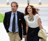 Drew Barrymore et Will Kopelman au dîner organisé par Chanel chez Kelly et Ron Meyer en faveur d'une organisation pour la défense de l'environnement, le 4 juin 2011 à Malibu 