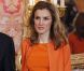  Letizia d'Espagne affiche sa mine des beaux jours au palais royal de Madrid, le 7 juin 2011 