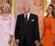  Letizia d'Espagne pose tout sourire avec le gouverneur d'Australie et son mari. Madrid, 7 juin 2011 