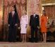 Letizia d'Espagne et le prince Felipe ont reçu le gouverneur d'Australie et son époux au Palais royal de Madrid, le 7 juin 2011