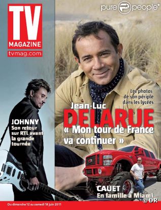Jean-Luc Delarue en couverture de  TV Mag , en kiosques vendredi 10 juin 2011.