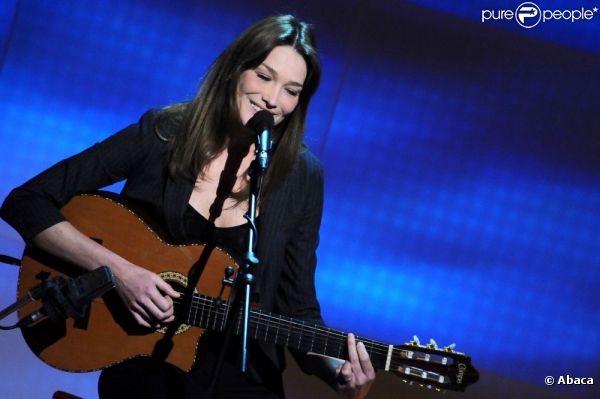 Carla Bruni sur scène