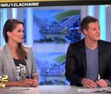 Matthieu Delormeau et Jeny Priez sur le plateau des anges de la télé réalité 2 - le mag, sur NRJ 12, mardi 14 juin.