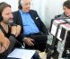 Frédéric Beigbeder, réalisateur, sur le tournage de son premier film L'amour dure 3 ans à Guethary, Pays Basque près de Biarritz, aux environs du 1er juin 2011