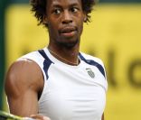 Gaël Monfils à Halle le 10 juin 2011<br />