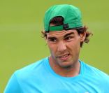 Rafael Nadal lors de son entrée en lice à Wimbledon 2011 