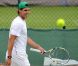 Rafael Nadal lors de son entrée en lice à Wimbledon 2011 