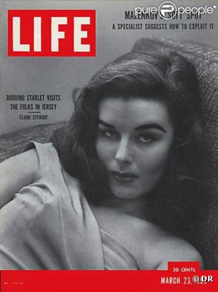 Elaine Stewart en couverture du magazine  Life , en mars 1953.