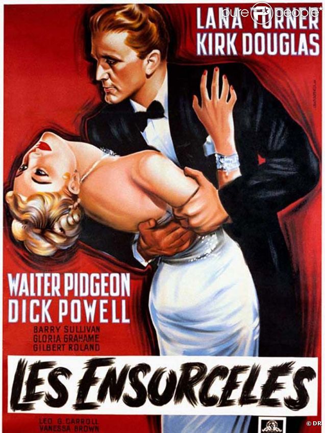 Kirk Douglas et Lana Turner dans  Les Ensorcelés , de Vincente Minnelli, en 1952. 