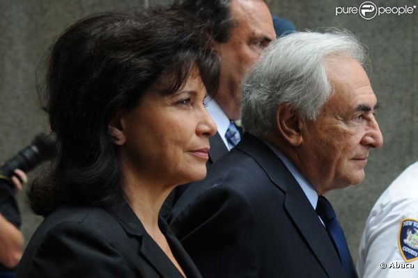 Dominique Strauss-Kahn et Anne Sinclair à l'audience du 6 juin 2011, à New York.