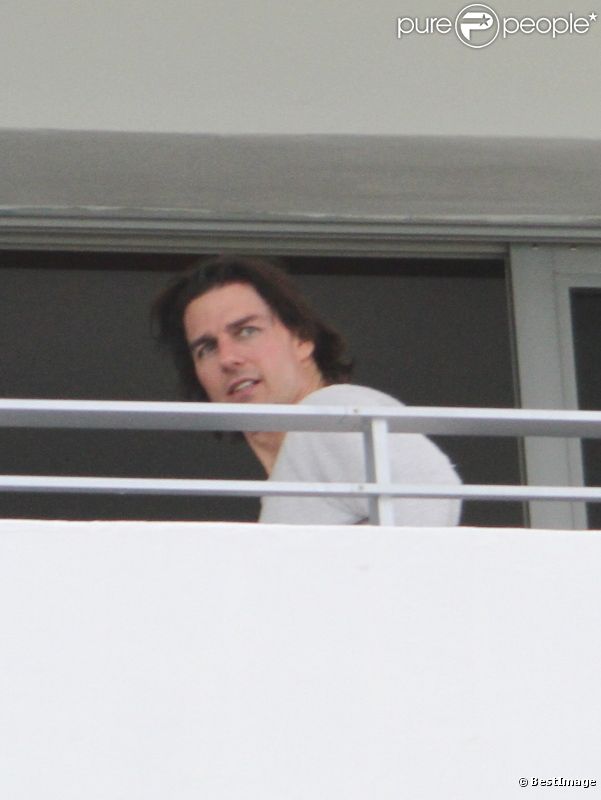 Tom Cruise a fêté ses 49 ans avec toute sa famille, Katie Holmes, Suri, Isabella et Conor. Miami, 3 juillet 2011 