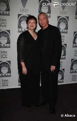 Fabienne Thibeault et son mari Jean-Pierre Debarbat, Paris, le 11 février 2008.