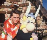 Eric Galliano avec Astérix, dans les années 1980. 