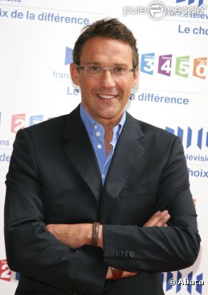 Julien Courbet à la conférence de presse de France Télévisions en août 2008