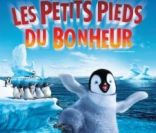 L'affiche québécoise de Happy Feet, traduit par Les Petits Pieds du Bonheur 