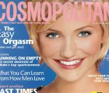 Cameron Diaz fait la couverture du magazine <em>Cosmopolitan UK</em> en novembre 1997.<br />