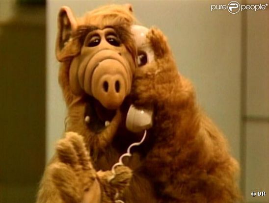 Alf, adorable extraterrestre, star de la série éponyme.