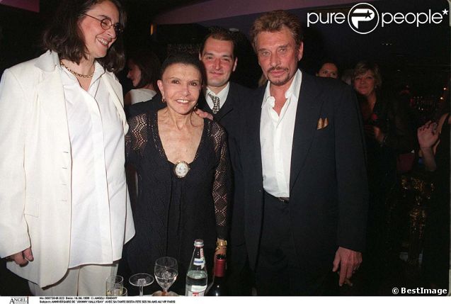 Desta et Johnny Hallyday au VIP Room pour les 56 ans du rockeur