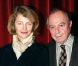 Michael Cacoyannis et Charlotte Rampling à Paris en 2000 pour la promotion de La Cerisaie