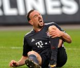 Franck Ribéry à Wolsfburg le 15 janvier 2011<br />