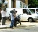 Le corps d'Amy Wianhouse quitte le St. Pancras Mortuary après l'identification par les parents de la star, le 25 juillet 2011.