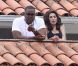 Amy Winehouse et son garde du corps Andrew Morris qui l'a retrouvée morte samedi 23 juillet à son domicile. ici à Rio de Janeiro, le 6 janiver 2011.