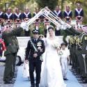 Rania et une foule de royaux réunis pour le mariage du prince Rashid et Zeina