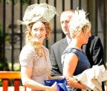 La sportive Amy Williams arrive au mariage de Zara Phillips et de Mike Tindall, à Edimbourg, le 30 juillet 2011.