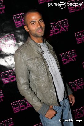 Tony Parker lors de la soirée de lancement Axe Boat au port de Saint-Tropez le 1er août 2011 
 &nbsp; 
 &nbsp; 