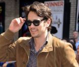 James Franco, à son arrivée au Late Show de David Letterman à New York le 1 août 2011.