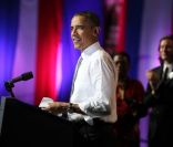 Barack Obama à Chicago pour un événement caritatif le 3 août 2011. Il en a profité pour fêter un peu en avance, son anniversaire !