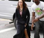 Leighton Meester sur le tournage de Gossip Girl le 10 août 2011 à New York