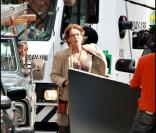 Uma Thurman sur le tournage de Motherhood