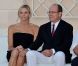 Charlene et Albert de Monaco, complices, à l'occasion du 100e anniversaire du Golf Club de Monte-Carlo, le 27 août 2011