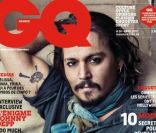Johnny Depp en couverture du magazine <em>GQ France</em> pour son numéro d\'avril 2011.<br />