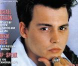L\'acteur Johnny Depp en couv\' de <em>Sky Magazine UK</em>. Septembre 1991.<br />