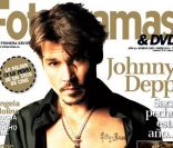 L\'acteur Johnny Depp exhibe son tatouage en l\'honneur de sa fille Lily-Rose pour le magazine espagnol Fotogramas. Janvier 2011.<br />