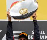 Sebastian Vettel a remporté son septième grand prix de la saison à Spa-Francorchamps en Belgique le 28 août 2011 et file droit vers un second titre de champion du monde. 
