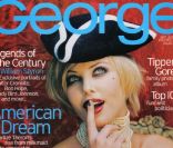 Août 1998 : Charlize Theron pose en couverture du magazine George.<br />