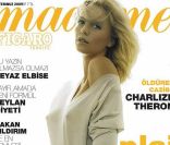 Charlize Theron, en couv\' de l\'édition turque de Madame Figaro. Juillet 2009.<br />