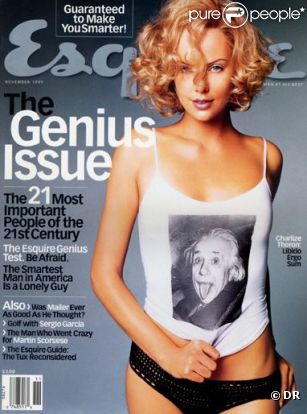 La sexy Charlize Theron à 24 ans, en couv' du magazine Esquire.