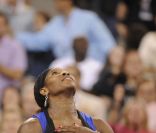 Serena Williams surclasse Caroline Wozniacki en demi-finale de l'US Open 2011.