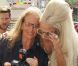 Lady Gaga et Annie Leibovitz sur le shooting  Vanity Fair , à New York, le 12 septembre 2011.
