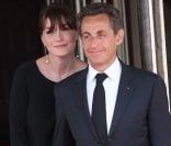 Carla Bruni-Sarkozy et le président de la République en mai 2011 à Deauville <br />