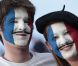 Masque de Mickey, maquillage bleu-blanc-rouge, les Français se sont montrés bien plus efficaces en tribunes que sur le terrain !