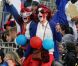 Masque de Mickey, maquillage bleu-blanc-rouge, les Français se sont montrés bien plus efficaces en tribunes que sur le terrain !
