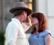 Ryan Gosling et Emma Stone tournent une scène du film  The Gangster Squad , à Los Angeles le 20 septembre 2011 