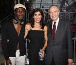 Blanca Li entourée de Marco Prince et Frédéric Mitterrand à l'inauguration de la fête de la danse au Grand Palais, à Paris, le 23 septembre 2011.