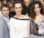 Frédéric Taddeï accompagné de sa compagne Claire Nebout et sa fille au premier rang du défilé Sonia Rykiel