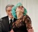 Lady Gaga et Tony Bennett en studio pour le clip de  The Lady is a tramp , septembre 2011.